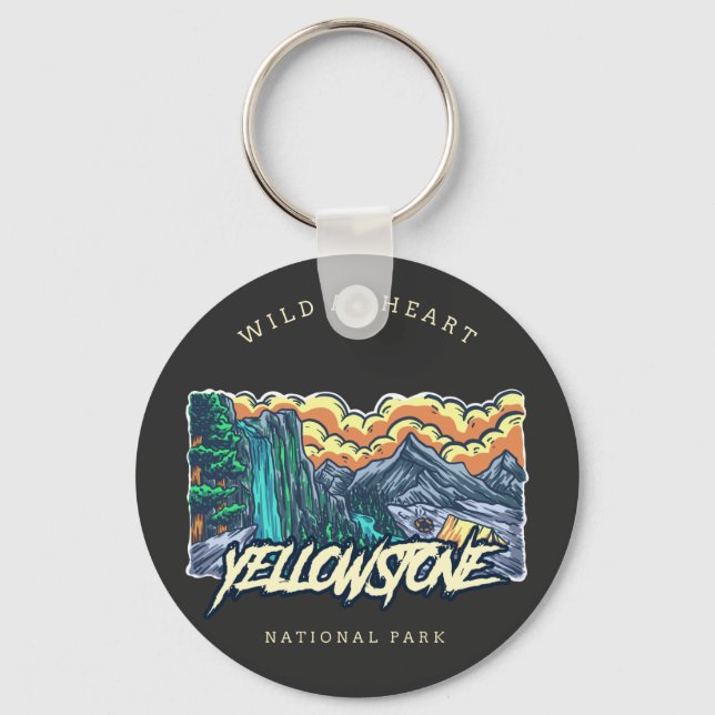 Yellowstone National Park Key Ring (Front)