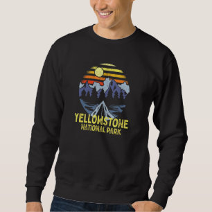 Yellowstone National Park Lake Boating Wyoming Mou Sweatshirt