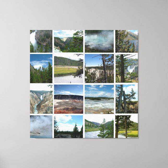 Yellowstone National Park landscape photography Canvas Print (Front)