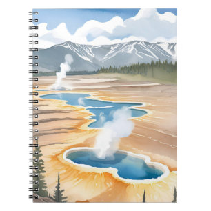 Yellowstone National Park   Landscape Watercolor Notebook