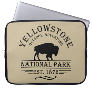 yellowstone national park laptop sleeve