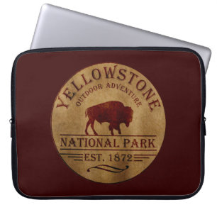 yellowstone national park laptop sleeve