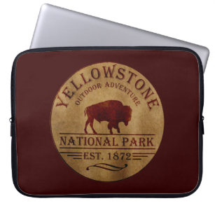 yellowstone national park laptop sleeve