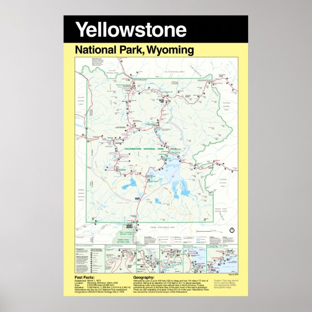 Yellowstone National Park Large Poster (Front)