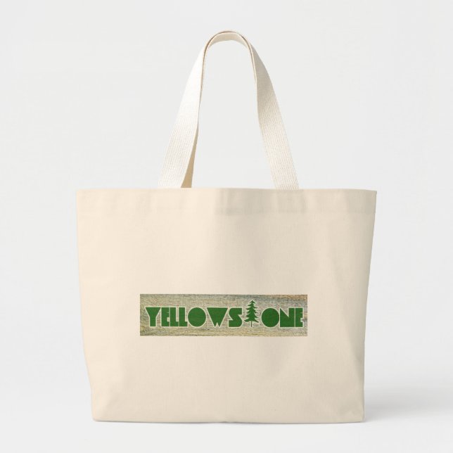 Yellowstone National Park Large Tote Bag (Front)