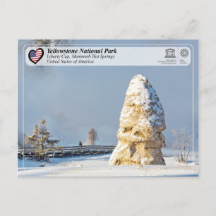 Yellowstone National Park - Liberty Cap Postcard