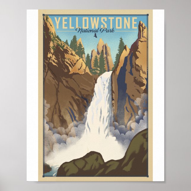 Yellowstone National Park Litho Artwork Poster (Front)