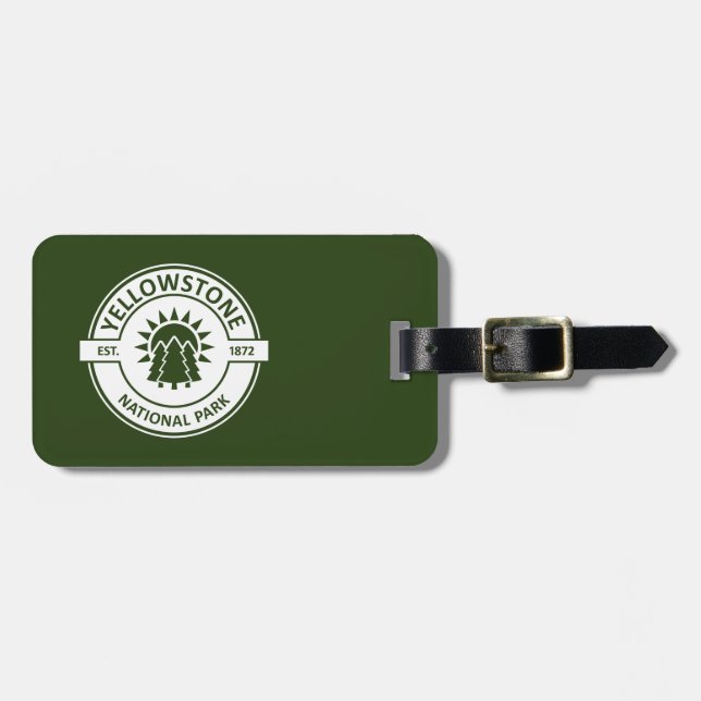 Yellowstone National Park Luggage Tag (Front Horizontal)