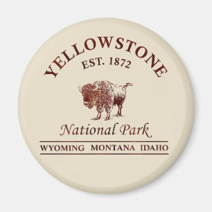Yellowstone national park magnet