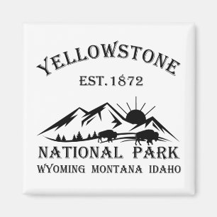 Yellowstone national park magnet
