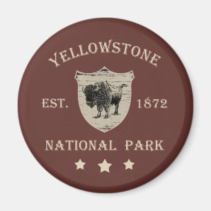 Yellowstone national park magnet