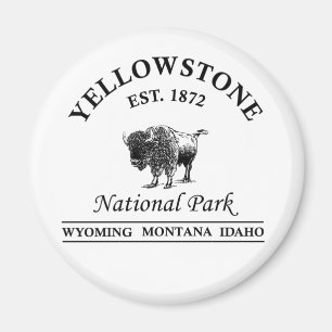 Yellowstone national park magnet