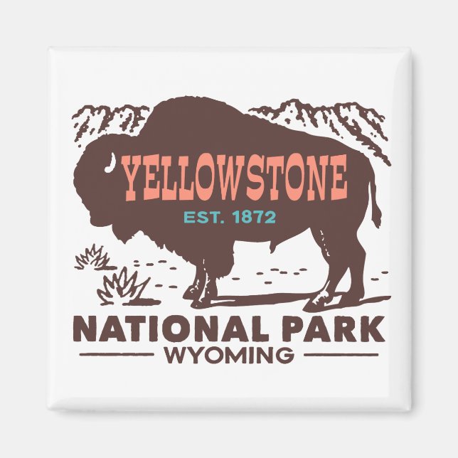 Yellowstone National Park Magnet (Front)