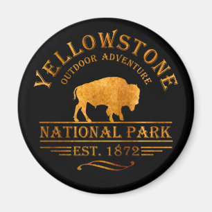 Yellowstone national park magnet
