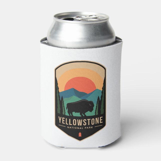 Yellowstone National Park Merchandise Can Cooler (Can Front)