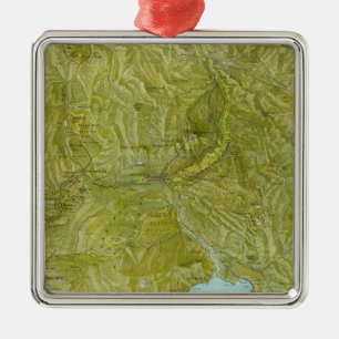 Yellowstone National Park Metal Tree Decoration