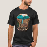 Yellowstone National Park Minimal Bison Retro T-Shirt<br><div class="desc">Yellowstone vector artwork design. The park features dramatic canyons, alpine rivers, lush forests, hot springs and gushing geysers, including its most famous, Old Faithful.</div>