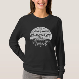 Yellowstone National Park Minimalist Retro Seal Ba T-Shirt