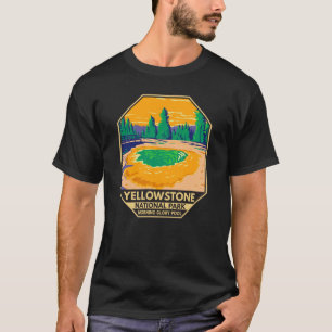 Yellowstone National Park Morning Glory Pool Retro T-Shirt