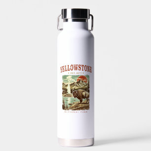 Yellowstone National Park – Mountain and Bison Water Bottle