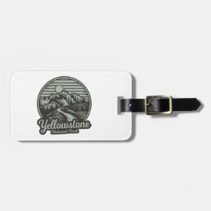 Yellowstone National Park Mountain Trail Luggage Tag