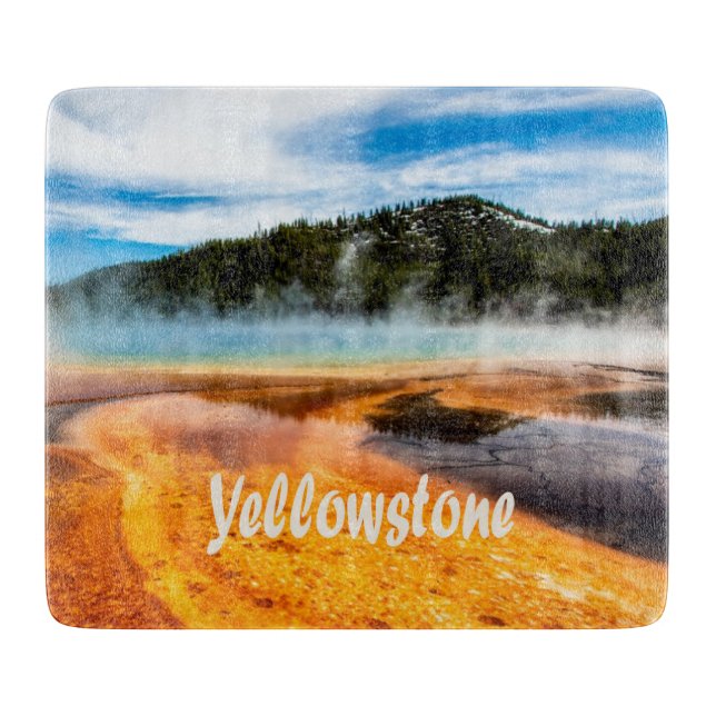 Yellowstone National Park Mountains Nature Animals Cutting Board (Front)