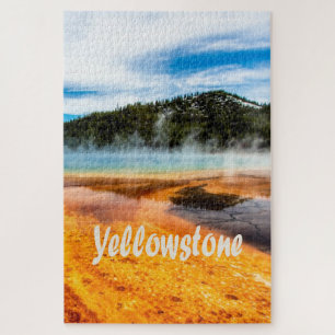 Yellowstone National Park Mountains Nature Animals Jigsaw Puzzle