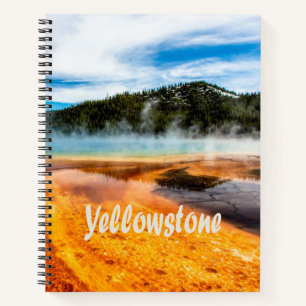 Yellowstone National Park Mountains Nature Animals Notebook