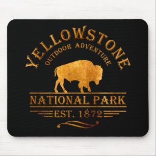 Yellowstone national park mouse mat