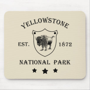 Yellowstone national park mouse mat