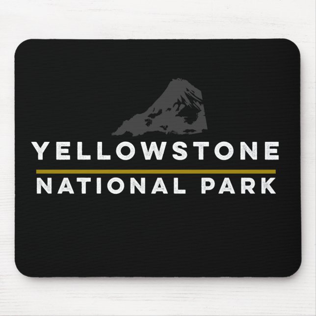 Yellowstone National Park Mouse Mat (Front)