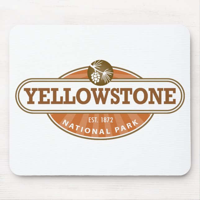 Yellowstone National Park Mouse Mat (Front)