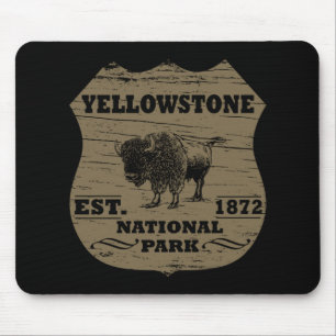 Yellowstone national park mouse mat