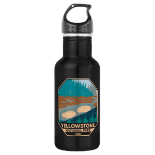 Yellowstone National Park Mud Volcano Vintage  532 Ml Water Bottle