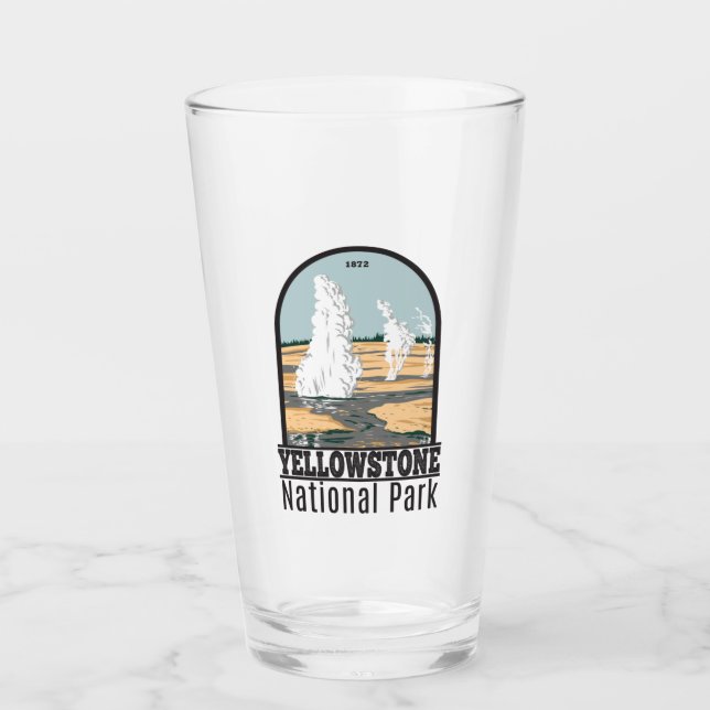 Yellowstone National Park Norris Geyser Basin Glass (Front)