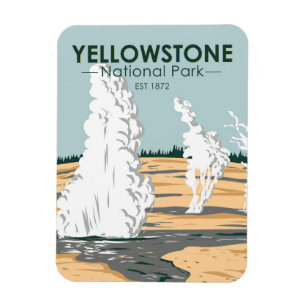 Yellowstone National Park Norris Geyser Basin Magnet