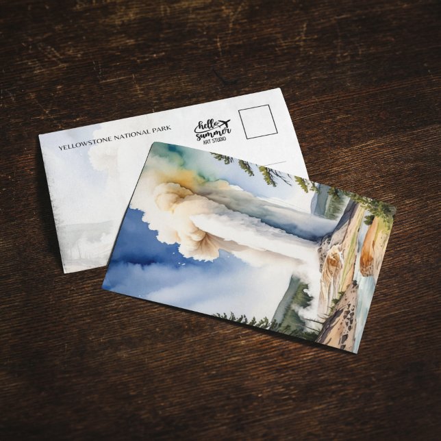 Yellowstone National Park Old Faithful Postcard (Creator Uploaded)