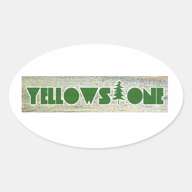 Yellowstone National Park Oval Sticker (Front)