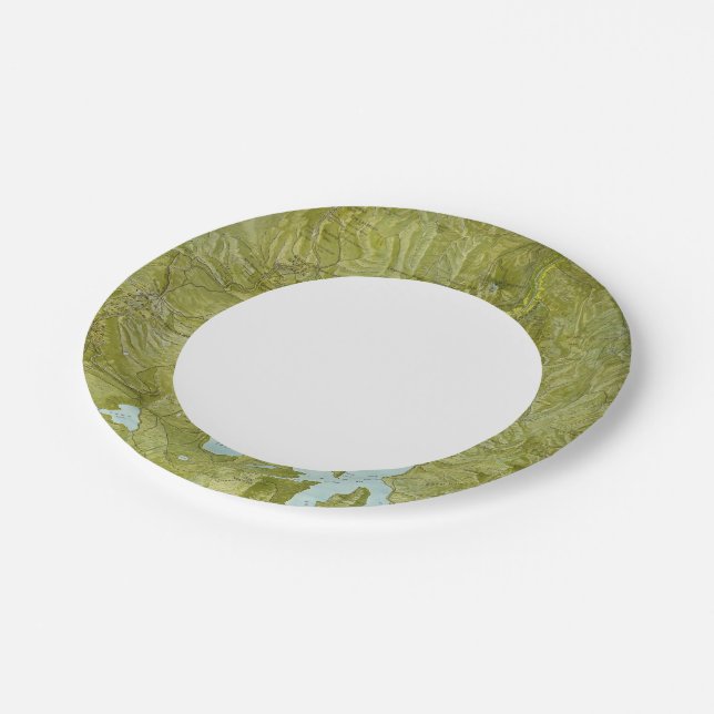 Yellowstone National Park Paper Plate (Angled)