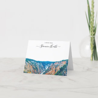 Yellowstone National Park Personalised Note Card