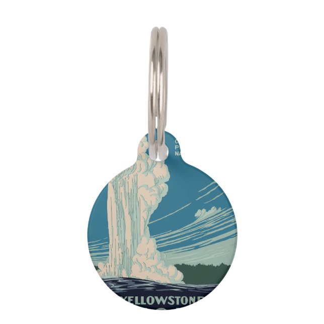 Yellowstone National Park Pet Tag (Front)