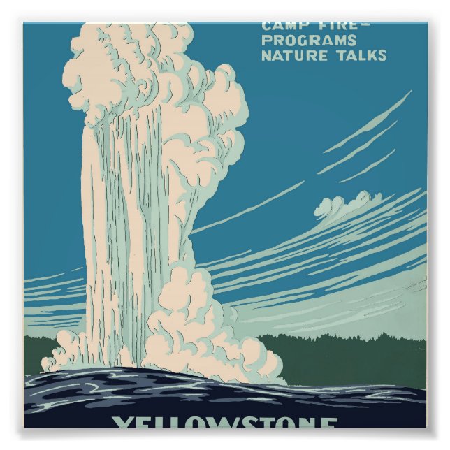 Yellowstone National Park Photo Print (Front)