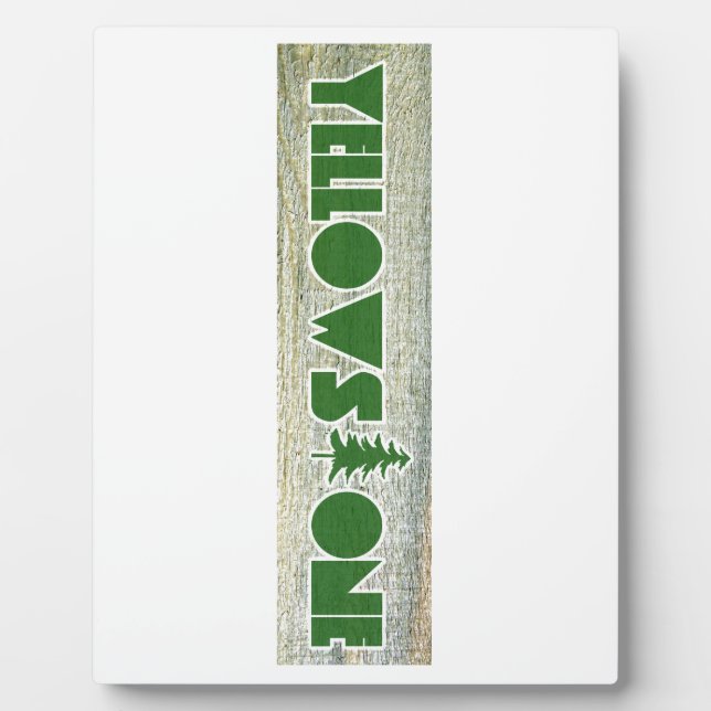 Yellowstone National Park Plaque (Front)