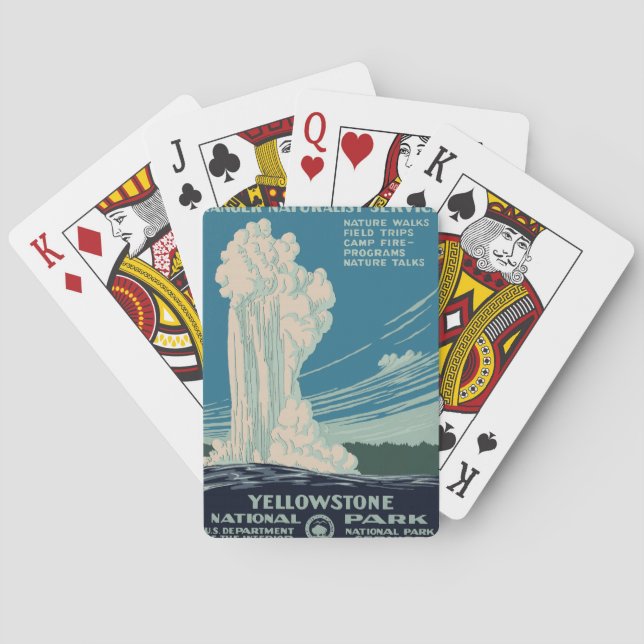 Yellowstone National Park Playing Cards (Back)