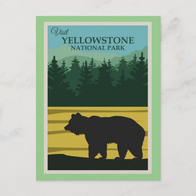 Yellowstone National Park Postcard (Front)