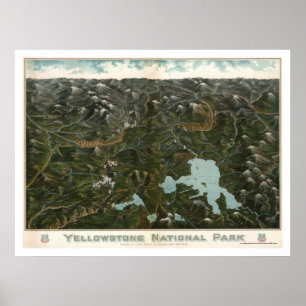 Yellowstone National Park Poster 1902