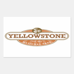 Yellowstone National Park Rectangular Sticker