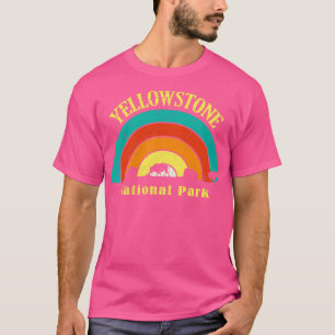 Yellowstone National Park Retro Bison Buffalo T-Shirt