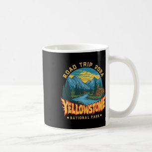 Yellowstone National Park Road Trip 2024 Camping H Coffee Mug