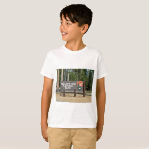 Yellowstone National Park, sign, Wyoming, U. S. T-Shirt